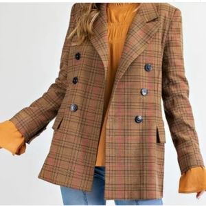 EASEL classic plaid blazer